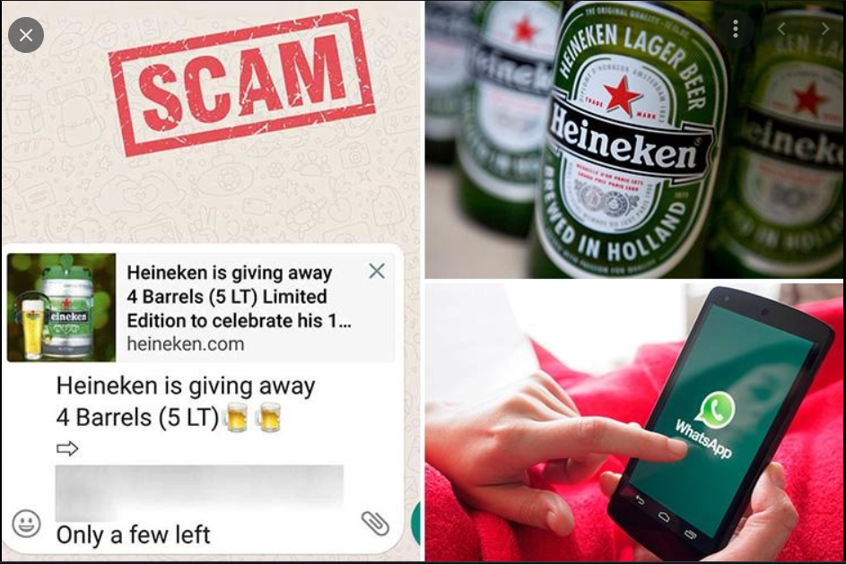 Heineken beer scams